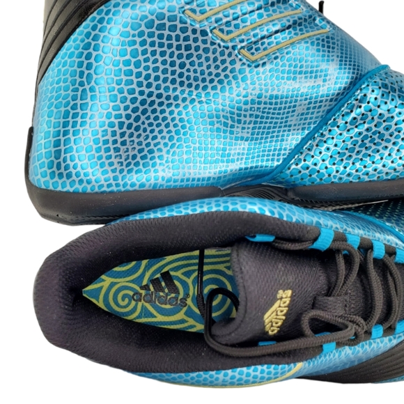Rare 2013 Adidas TMAC 1 - Year Of The Snake Adidas T-Mac 1 Turquoise/Black-Gold - Picture 11 of 15